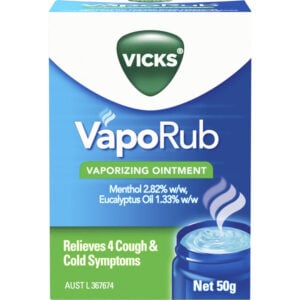 vicks vaporub decongestant rub 50g