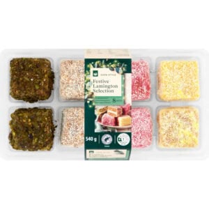 woolworths festive lamington selection selection 8 pack (dhl recommended) (pg01)