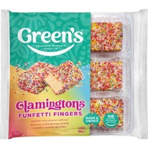 Greens Glamington Funfetti Fingers 6 pack