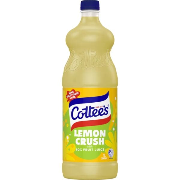 Cottees Lemon Cordial 1L