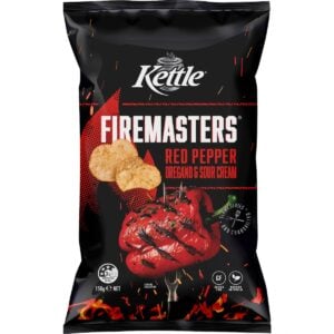 Kettle Firemasters Red Pepper & Sour Cream Potato Chips 150g