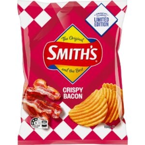 Smith's Crinkle Cut Potato Chips Crispy Bacon 150g
