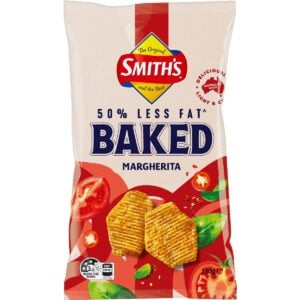 Smiths Crinkle Cut Baked Fusion Potato Chips Marghrita