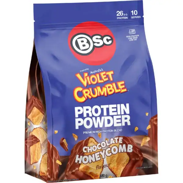 BSc x Violet Crumble Protein Powder Chocolate Honeycomb 400g
