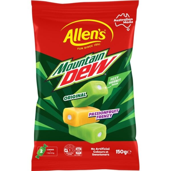 Allen's Mountain Dew Chews 150g