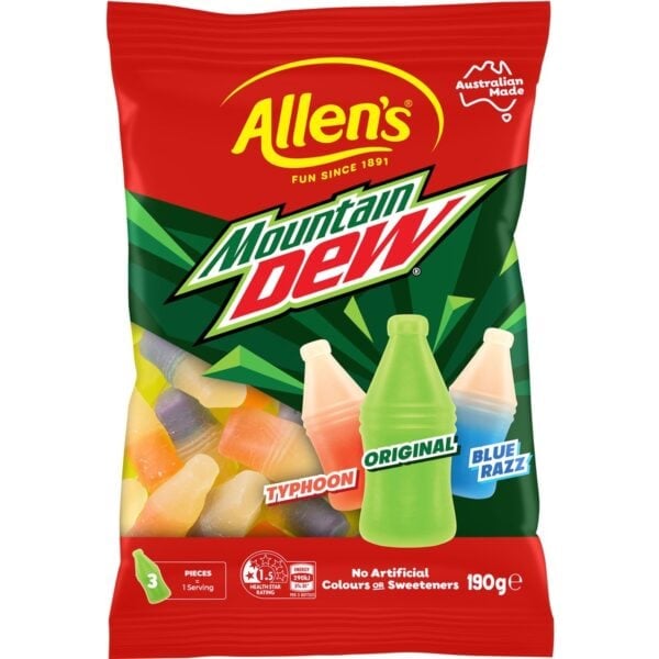 Allen's Mountain Dew Jellies 170g