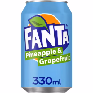 Fanta Pineapple & Grapefruit Soft Drink Can 330mL