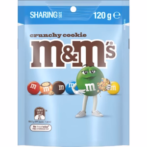 M&M's Crunchy Cookie Chocolate Snack & Share Bag 120g