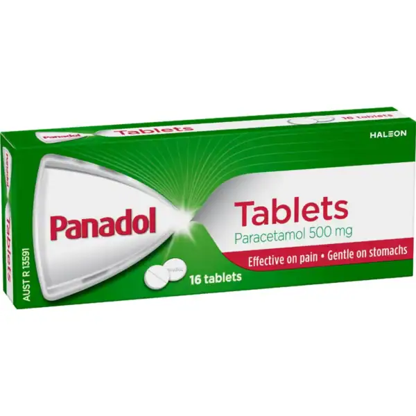 Panadol Tablet With Paracetamol For Fast Pain Relief 500mg 16 pack