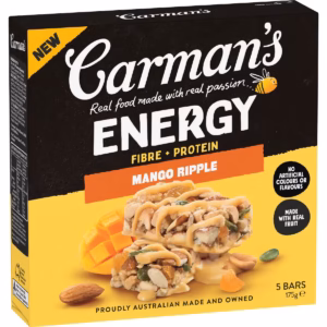 Carman's Energy Bar Mango Ripple 5 pack