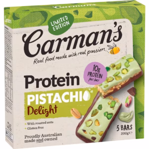 Carman's Protein Pistachio Delight Bars 5 pack