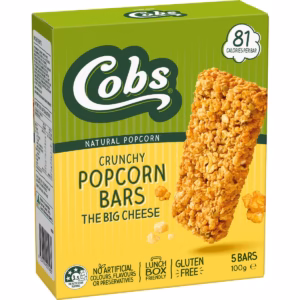 Cobs Crunchy Popcorn Bars Cheese 100g