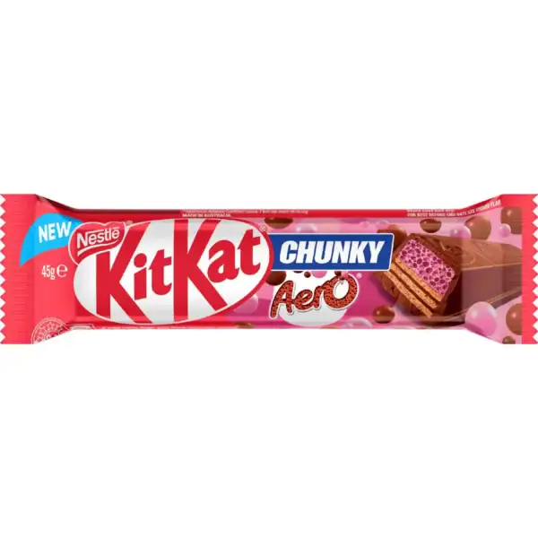 KitKat Chunky Aero Strawberry Chocolate Bar 45g