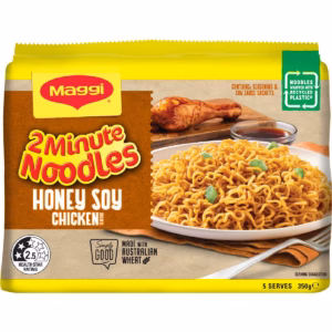 Maggi 2 Minute Noodles Honey Soy Chicken 350g 5 pack