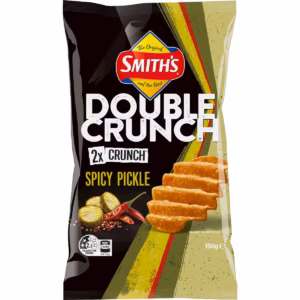 Smith's Double Crunch Potato Chips Spicy Pickle 150g