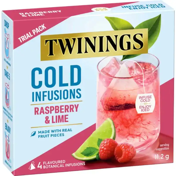 Twinings Cold Infusions Raspberry & Lime 4 pack