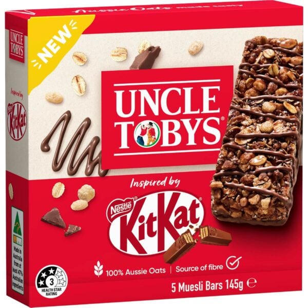 Uncle Tobys KitKat Inspired Muesli Bars 5 pack