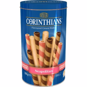 Corinthians Flavoured Cream Wafers Neapolitan 350g