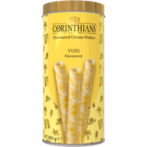 Corinthians Flavoured Cream Wafers Yuzu 100g