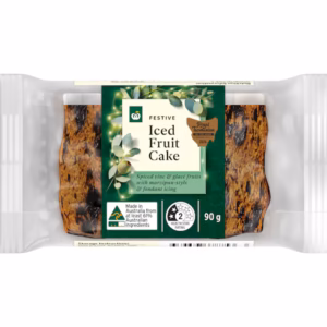 Festive Iced Fruit Cake 90g