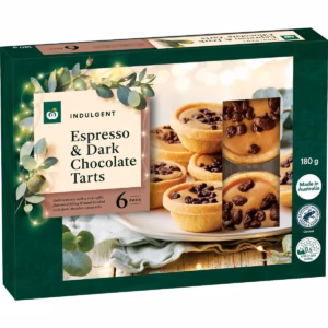 Woolworths Espresso & Dark Chocolate Tarts 6 pack
