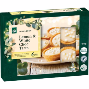 Woolworths Lemon & White Chocolate Tarts 6 pack