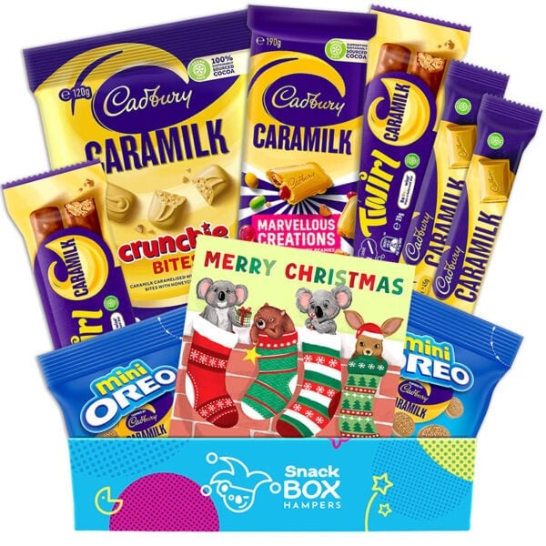 christmas caramilk gift box hamper
