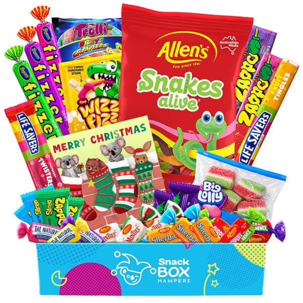 Christmas Aussie Lolly Box Gift Hamper - Fun Size