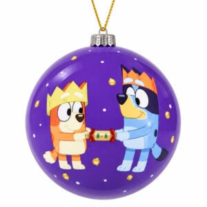 Bluey and Bingo Christmas Bon Bon Bauble - Purple
