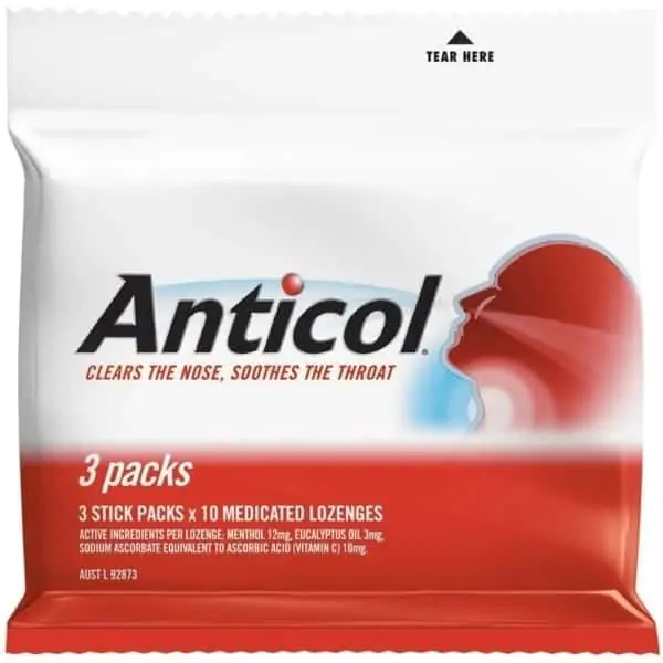 anticol throat lozenge lozenge 30 pack