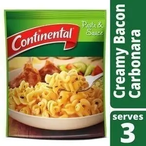 continental pasta sauce creamy bacon carbonara 85g