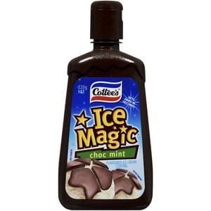 cottees ice magic mint chocolate topping 220g 1