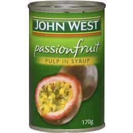 john west passionfruit pulp in syrup 170g