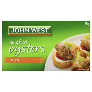 john west smoked oysters in oil 85g