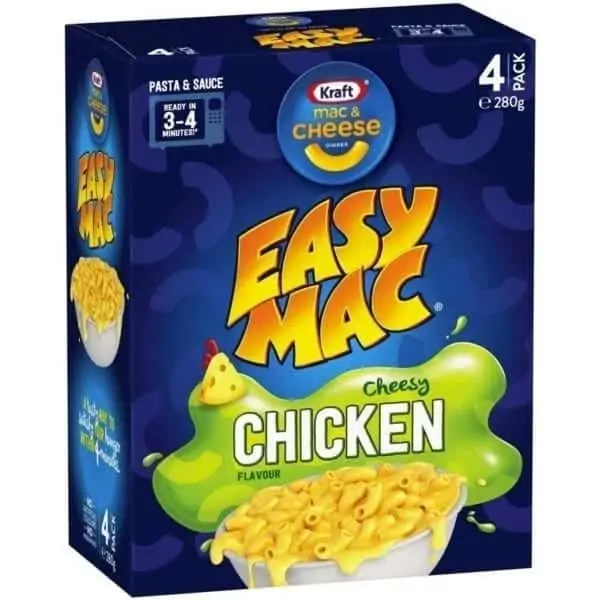 kraft easy mac cheesy chicken macaroni 4 pack
