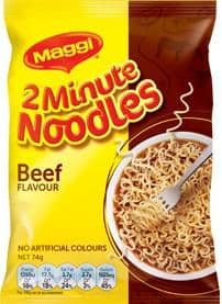 maggi 2 minute noodles beef 1 pack