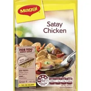 maggi satay chicken dry recipe base 43g