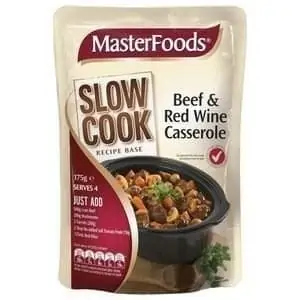 masterfoods beef red wine casserole recipe base 175g