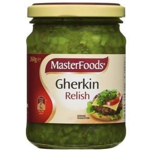 masterfoods gherkin relish 260g