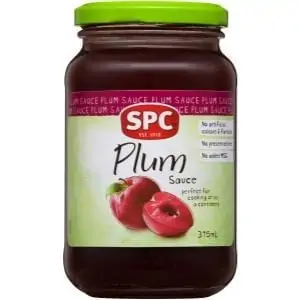 spc savoury plum sauce 375ml