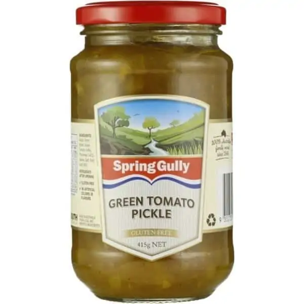 spring gully pickles green tomato 415g