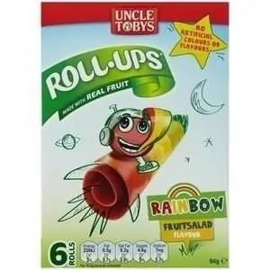 uncle tobys roll ups rainbow fruit salad 6 pack