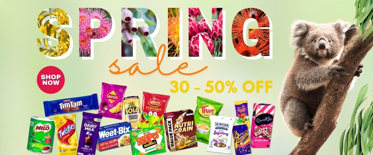 Australian Food Shop Spring Clearance Sale