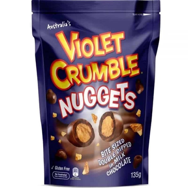 violet crumble nuggets 135g